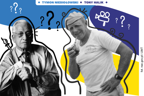 zdjęcia patronów toruńskich tramwajów: Halik i Niesiołowski