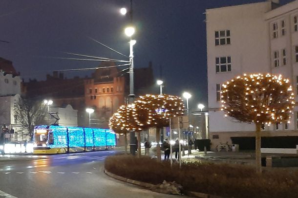Świąteczny tramwaj MZK