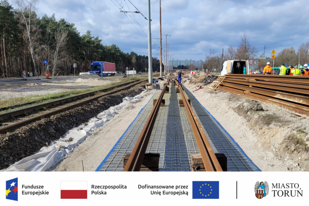 Modernizacja torowiska tramwajowego - nowe szyny